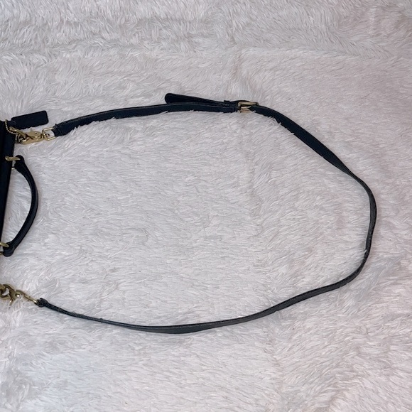 Coach Vintage Willis Unisex Leather Messenger Crossbody Shoulder Bag 9927 Black - Picture 12 of 17